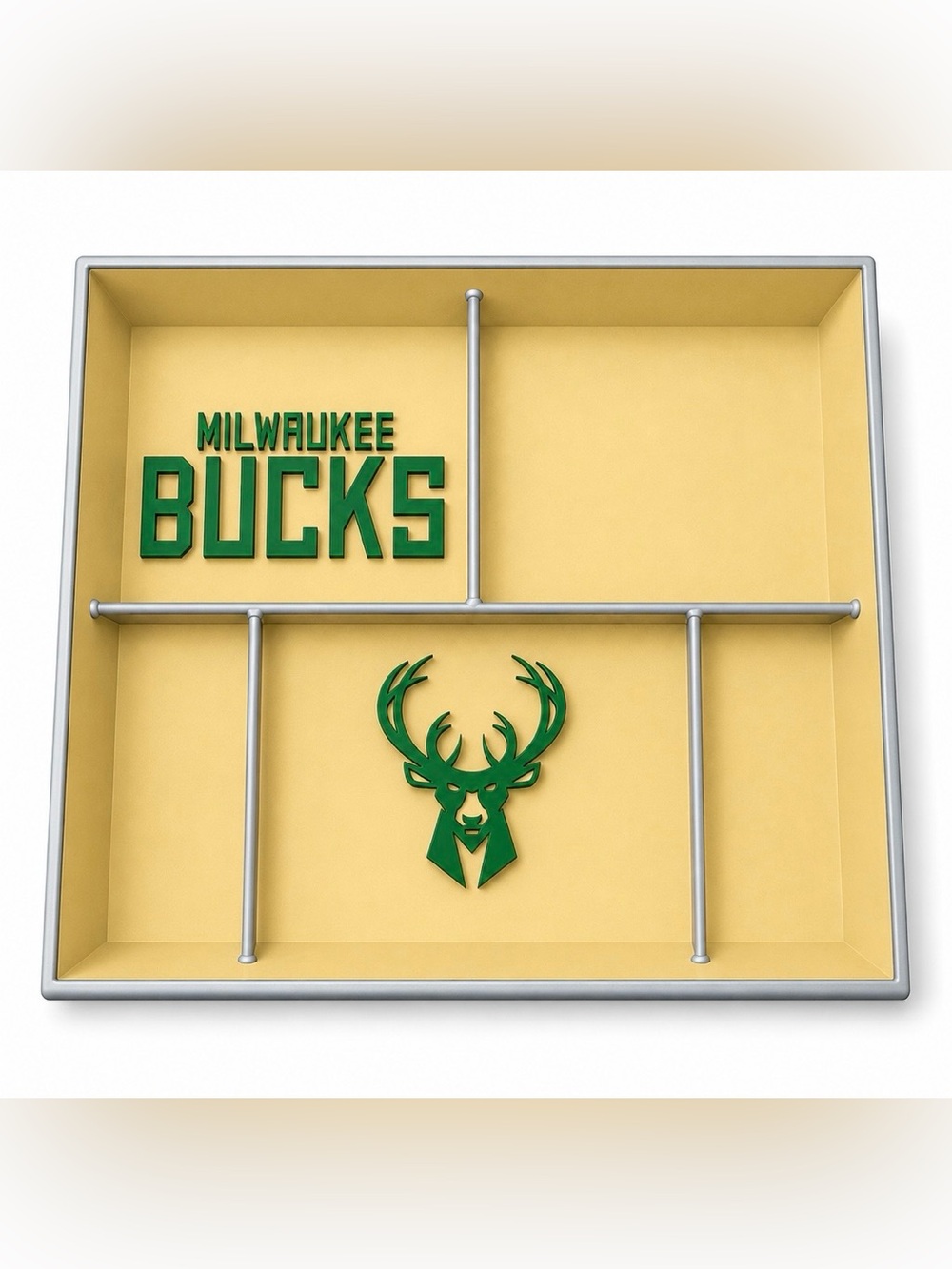 Milwaukee Bucks NBA Pocket Dump Tray - For Keys, Wallet, Money, Etc